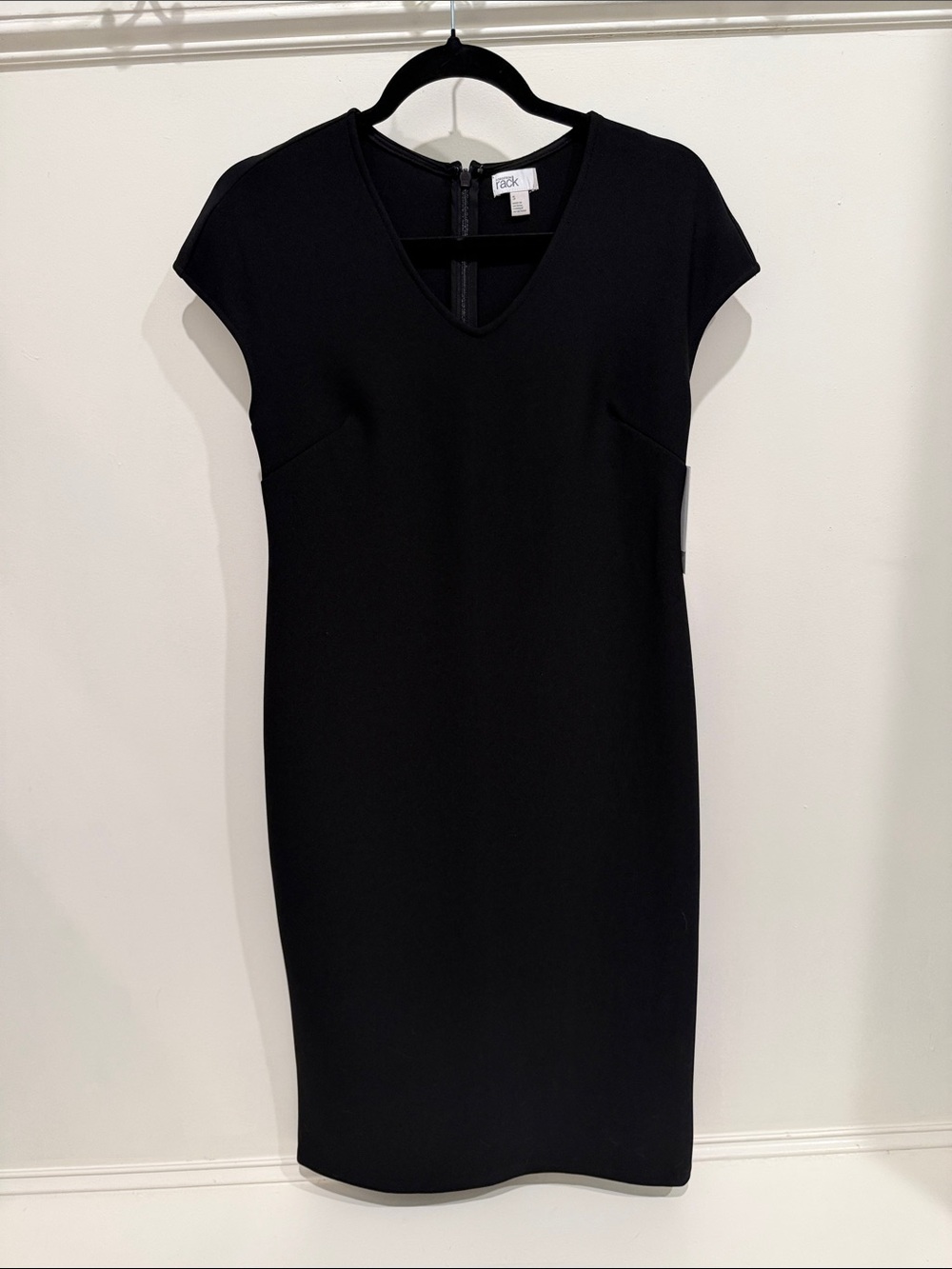Black V-Neck Midi Dress by Nordstrom Rack